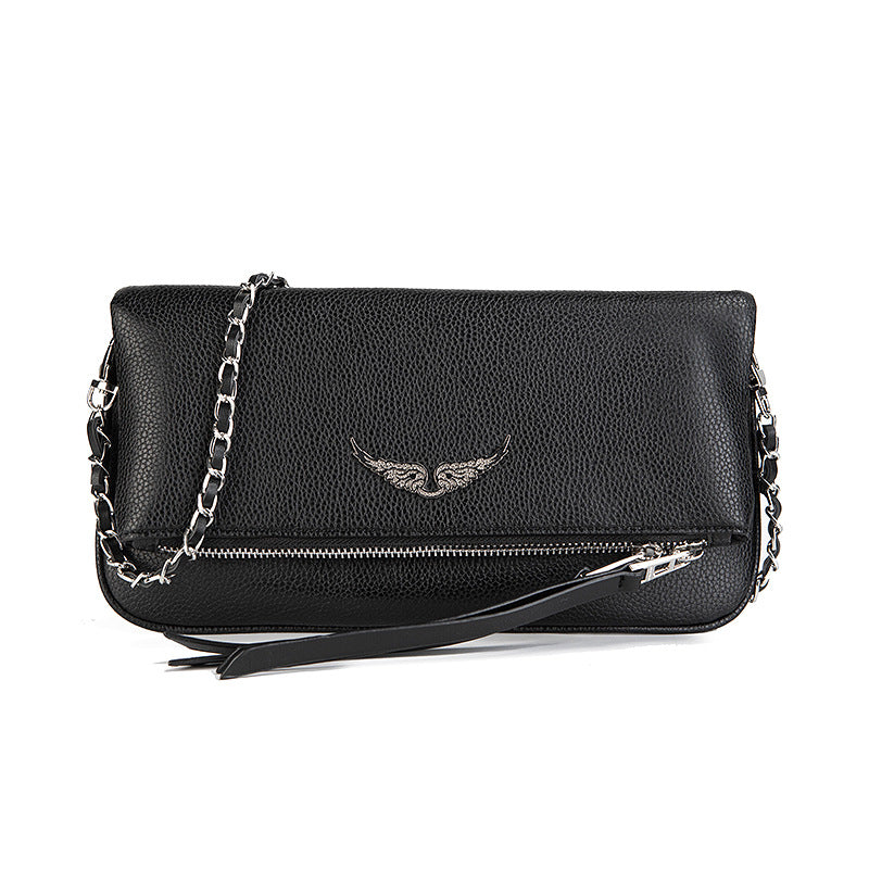 Wings Style Rhinestone French Portable Chain Shoulder Bags