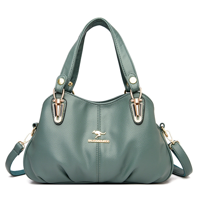 Women's Kangaroo Large Capacity Elegant Soft Handbags