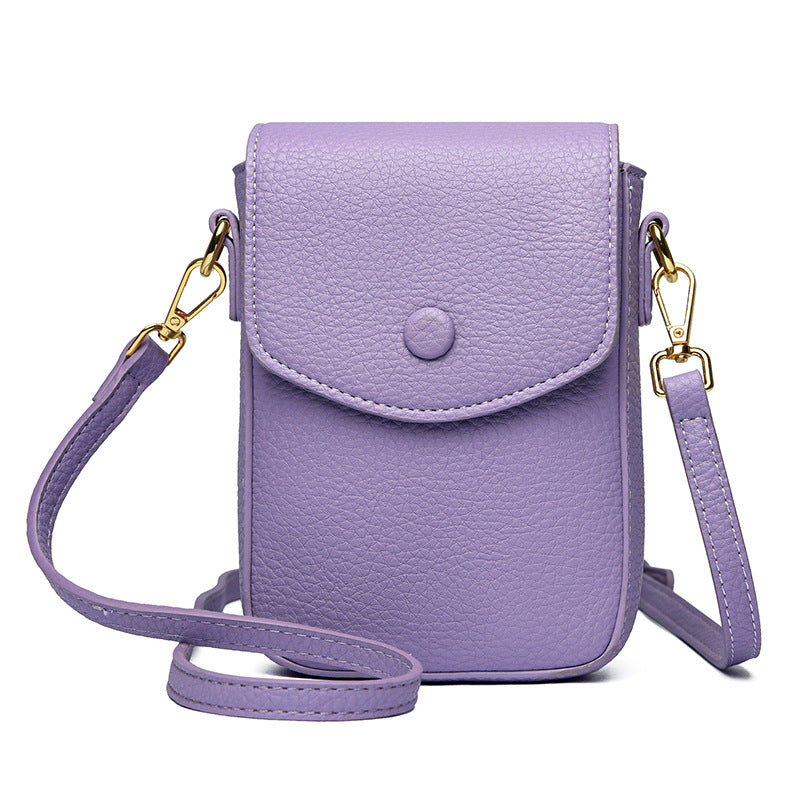 Women's Soft Leather Mobile Minority Mini Phone Bags