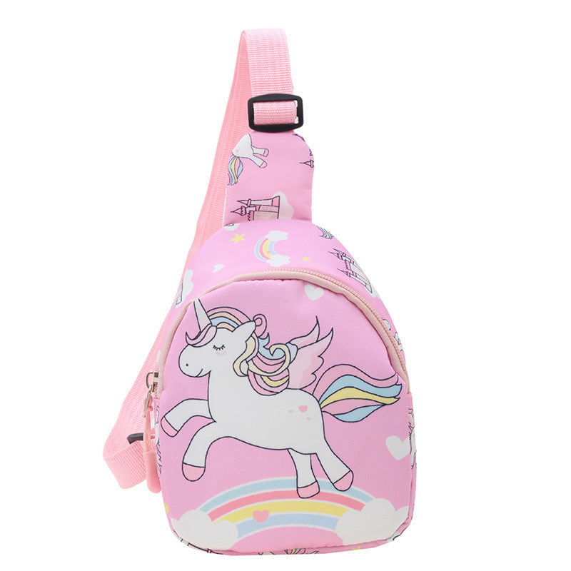 Children's Unicorn Pattern Oxford Cloth One Boys Children's Waist Packs