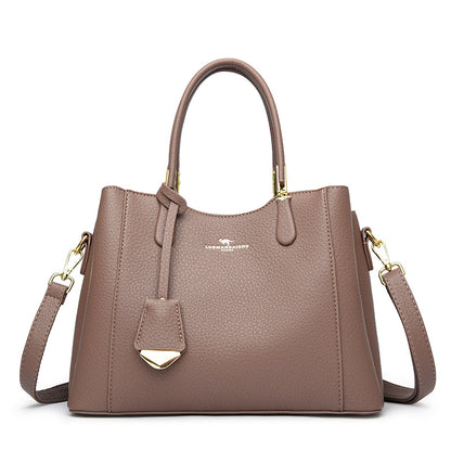 Women's Stylish Mom Fashion Soft Leather Handbags