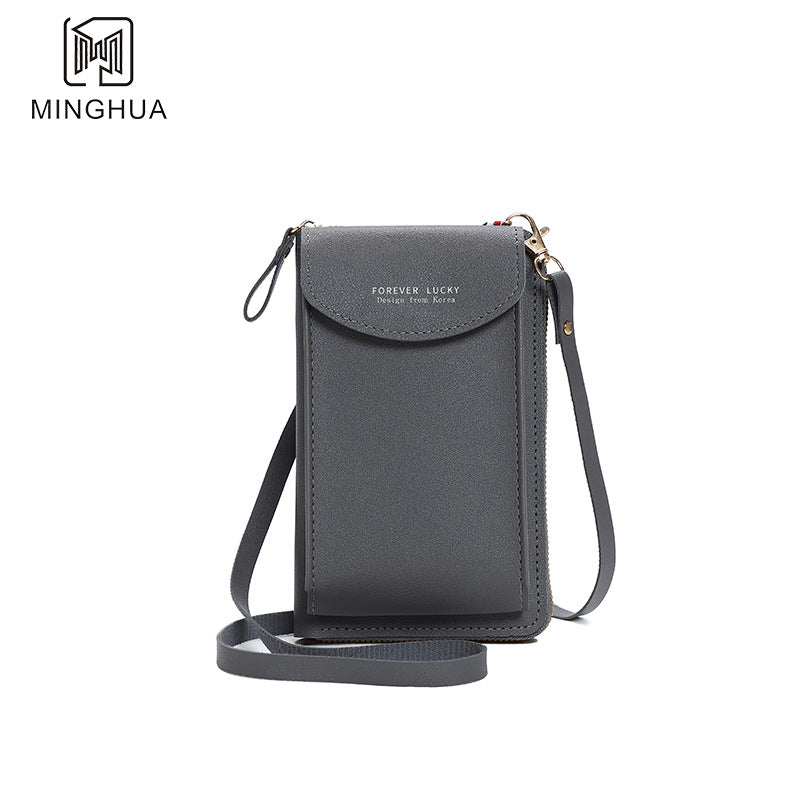 Women's Mobile Solid Color Simple Multifunctional Cell Phone Bags