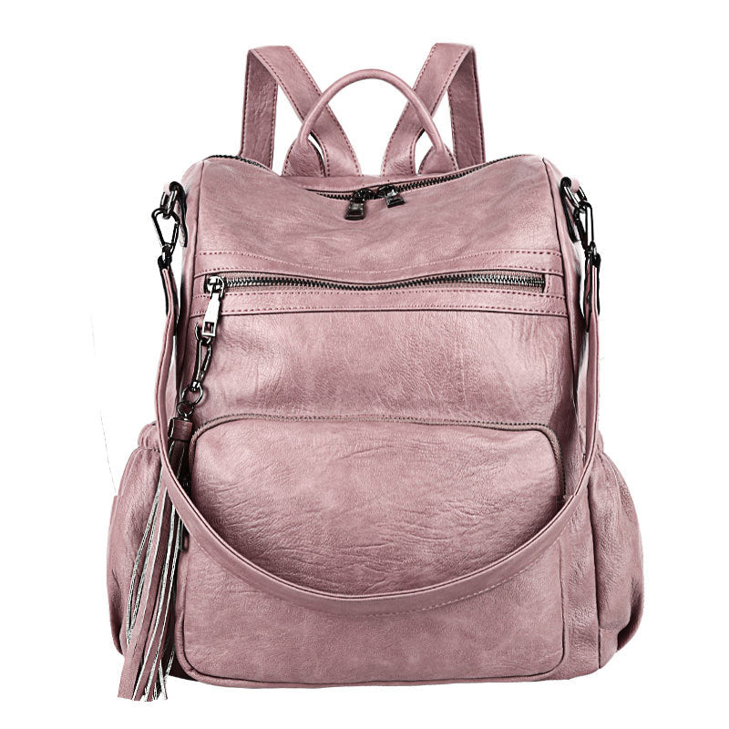 Women's Summer Fashion Leather High-grade Large Capacity Backpacks