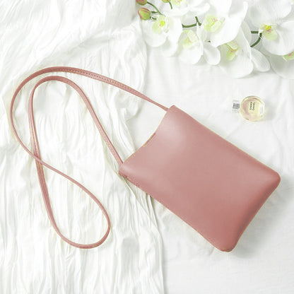 Women's Vertical Mobile Fashionable Simple Soft Phone Bags