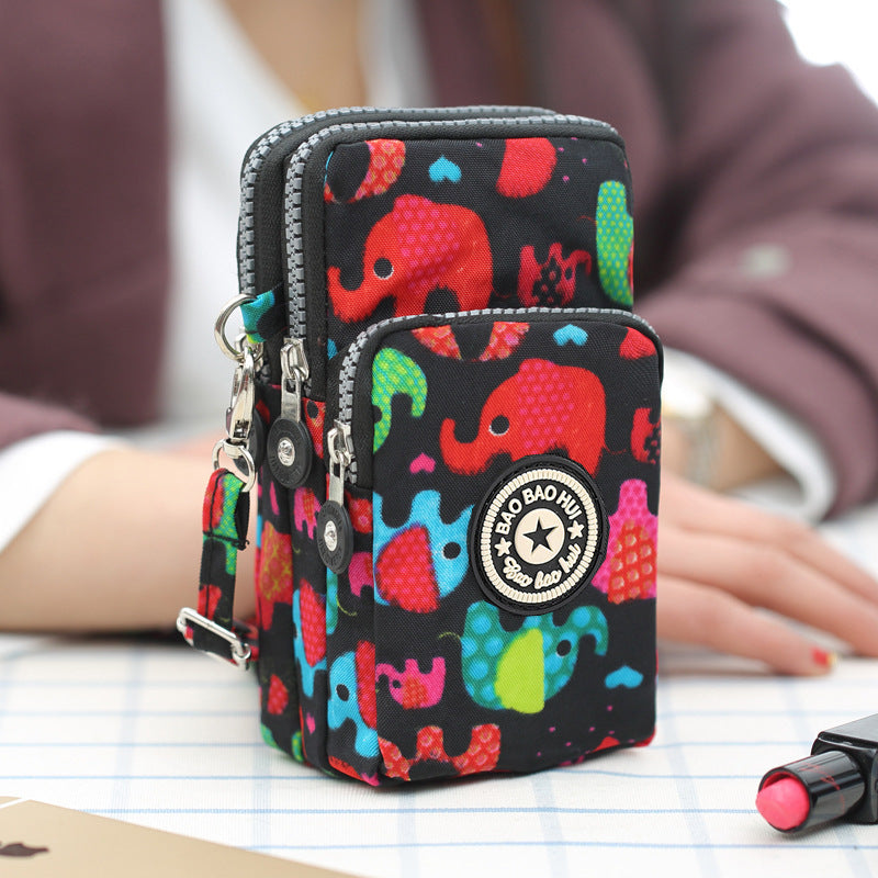 Korean Style Mobile Female Fabric Halter Phone Bags