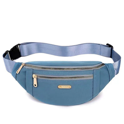 Women's Korean Style Large Capacity Nylon Cloth Leisure Waist Packs