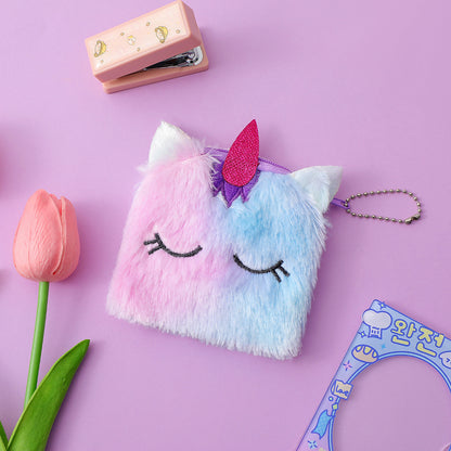 Cadeaux de licorne de dessin animé pour enfants Sacs-cadeaux en peluche