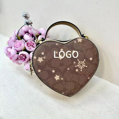 Women's Autumn Cartoon Cute Heart Shape Trendy Crossbody Bags