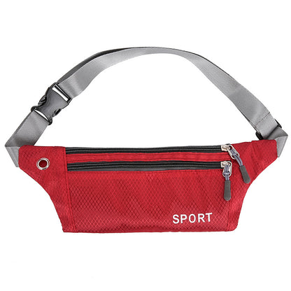 Women's & Men's & Portable Fashion Solid Color Large Men's Waist Packs