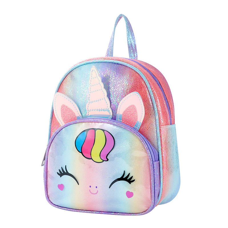 Sac à dos transparent pour enfants Little Princess Fantasy Laser Unicorn