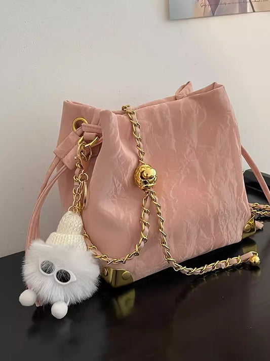 Women's Korean Style Fashion Bucket Simple Niche Bags