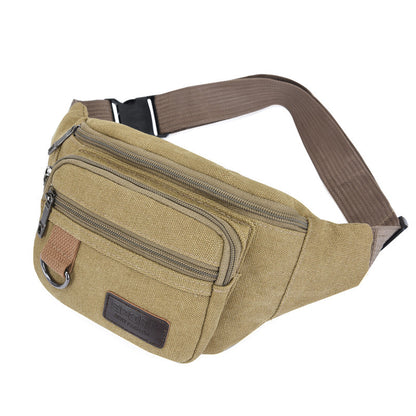 Women's & Men's & Canvas Large Capacity Business Men's Waist Packs