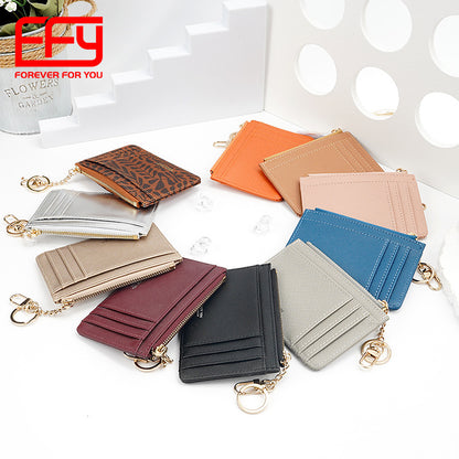 Women's Trendy Portable Simple Cross Pattern Change Short Cute Mini Ladies Wallets