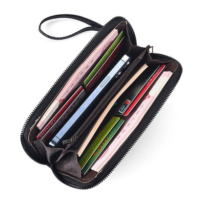 Men's Zipper Long Large Capacity Mobile Business Men's Wallets