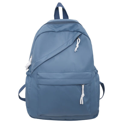 Capacity Fashionable Korean Style Solid Color Backpacks