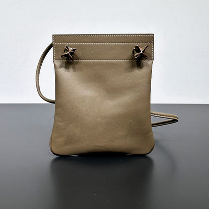 Beautiful Calf Leather Groom Envelope Cloud Crossbody Bags