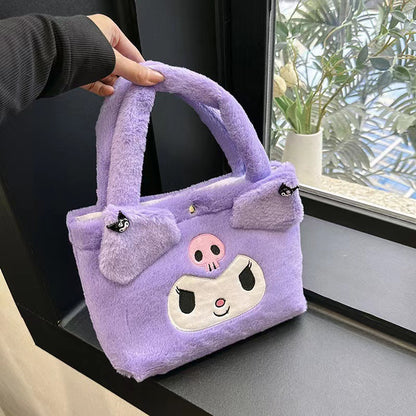 Dog White Pink Melody Pom Purin Children's Shoulder Bags