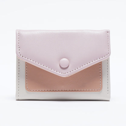 Dopamine Color Matching Korean Solid Simple Ladies Wallets