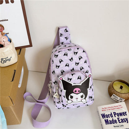 Children's Trendy Fashion Boys Cartoon Cute Princess Children's Waist Packs