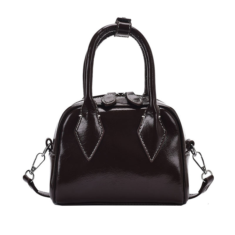 Women's South Style Niche Oil Wax Leather Bags