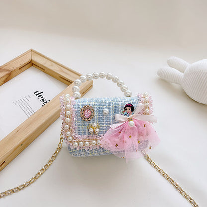 Children's Korean Style Worship Winter Cartoon Princess Children's Shoulder Bags