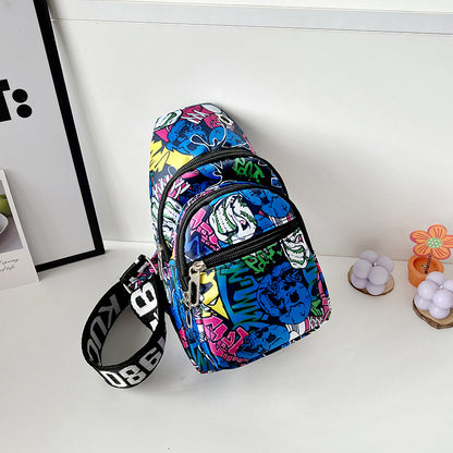 Sacs banane pour enfants de style coréen à la mode, imprimés cool, petits