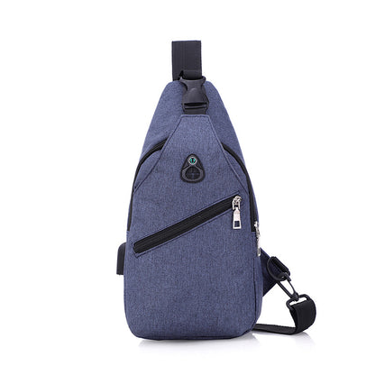 Men's Korean Fashionable Canvas Small Stylish Travel Bags