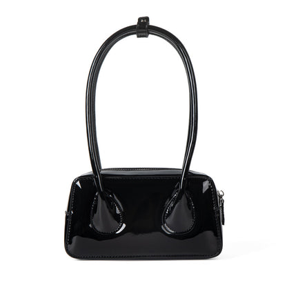 Women's Korean Style Niche Texture Patent Leather Shoulder Bags