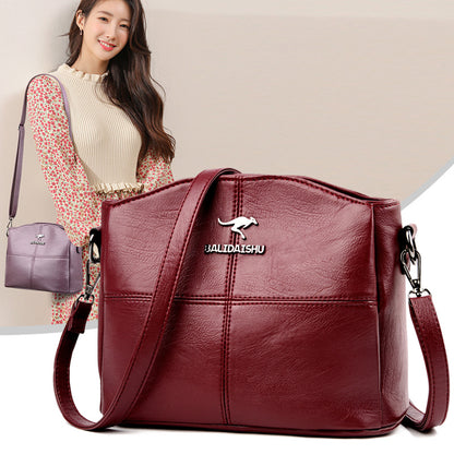 Women's Slouchy Cool Stitching Trendy Mom Handbags