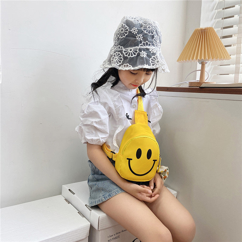 Children's Cute Pockets Korean Smiley Trendy Fashion Purses