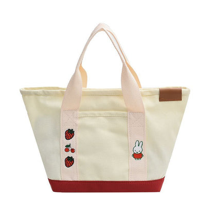 Women's Rabbit Embroidery Cute Canvas Mom Outing Handbags