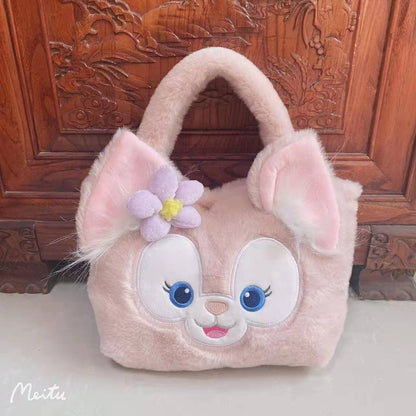 Women's Plush Clow Make-up Cute Birthday Gift Crossbody Bags