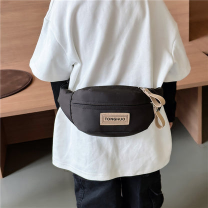 Children's Solid Color Small Going Out Play Children's Waist Packs