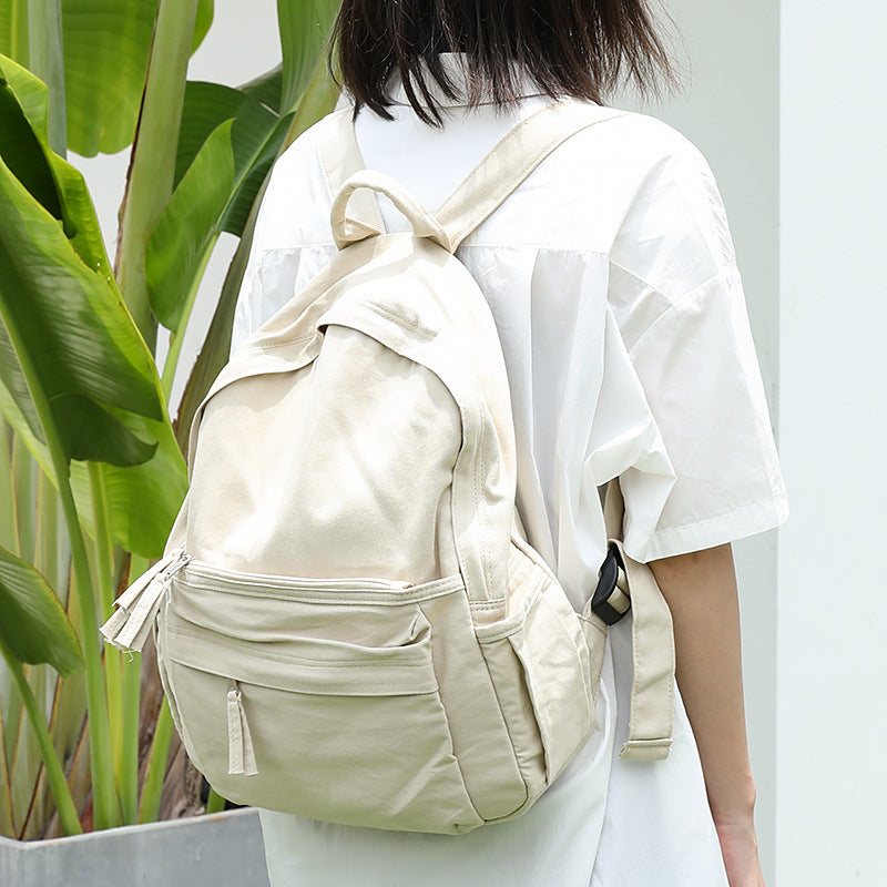 Sacs à dos de loisirs en toile délavée pour femmes, style forêt