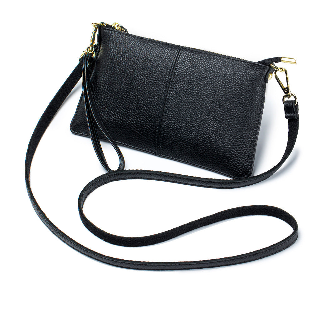 Women's Leather Female Genuine Clutch Soft Versatile Bags