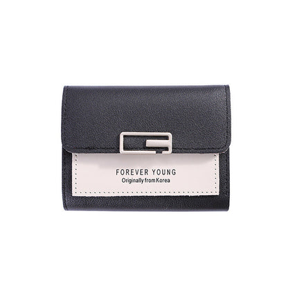 Women's Korean Short Three Fold Mini Female Ladies Wallets