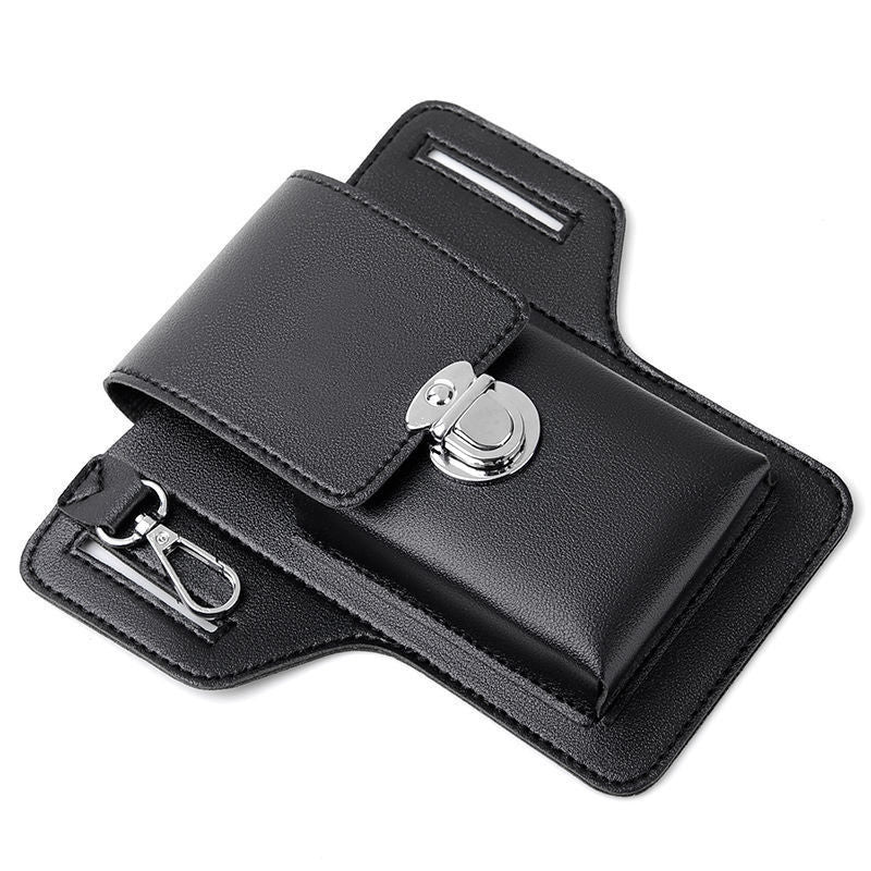 Men's No Mobile Leather Wrist Hanging Phone Bags