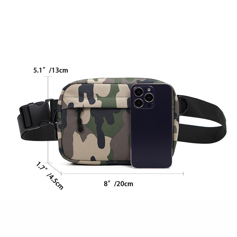 Sacs messagers multifonctions pour hommes et femmes, motif camouflage tendance, petits sacs pour la maison