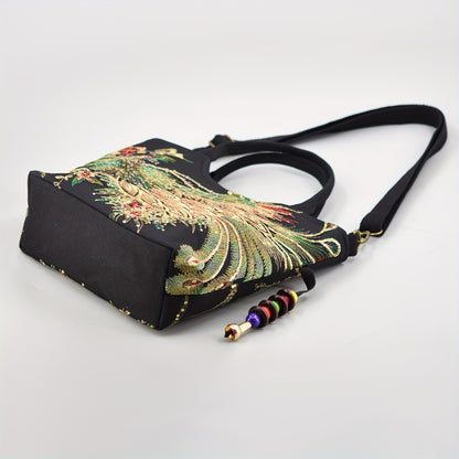 Ethnic Style Embroidered Large Capacity Strap Handbags