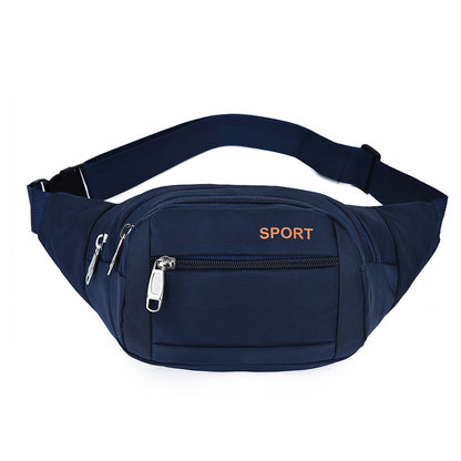 Men's Comfortable Durable Oxford Cloth Letter Men's Waist Packs