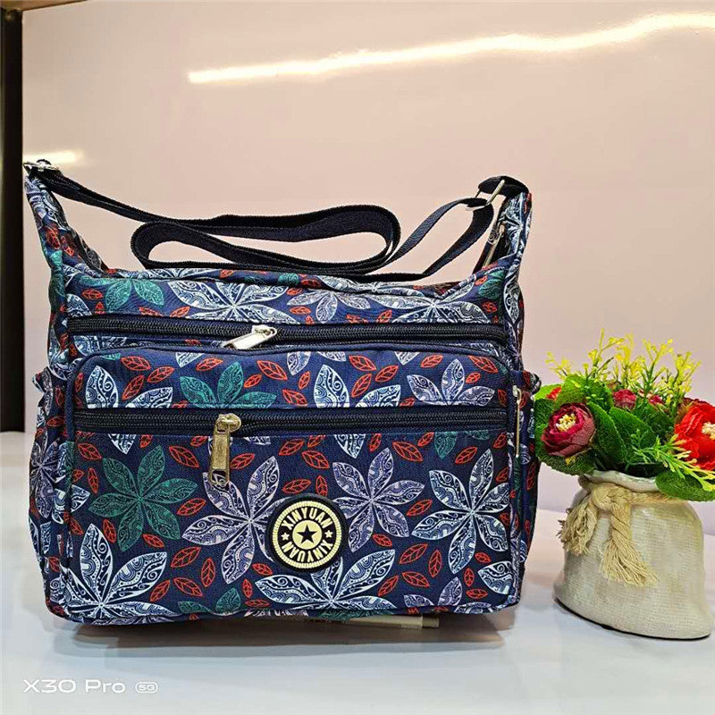 Women's Popular Flower Cloth Oxford Canvas Crossbody Bags