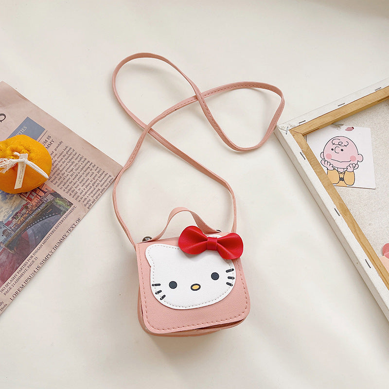 Nouveaux sacs d'accessoires pour enfants avec un joli nœud en forme de chat