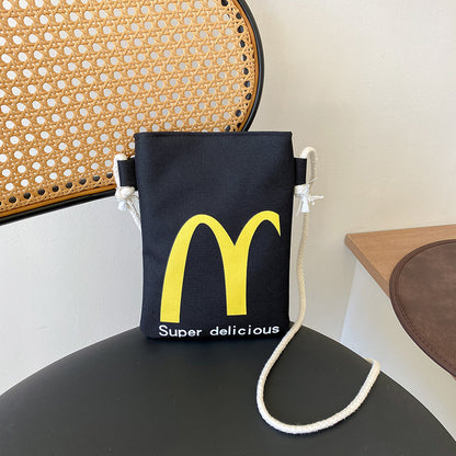 Sacs à bandoulière pour boîte à lunch avec impression sur papier McDonald