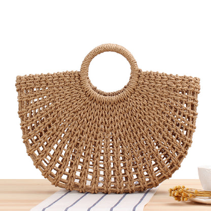 Forest Simple Hand Carrying Straw Handmade Handbags