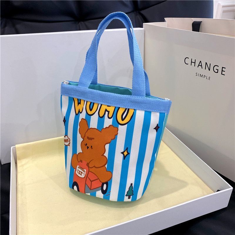 Children's Portable Korean Style Heart Mummy Lunch Bags