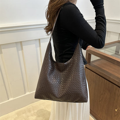 Women's Woven Pattern Early Autumn Fashionable Texture Handbags