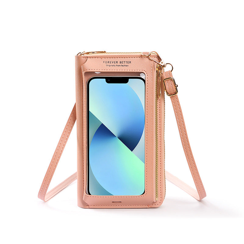 Women's Touch Screen Multifunctional Transparent Mini Mobile Phone Bags