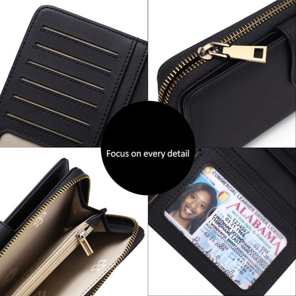 Women's Unique Leather Clutch Large Capacity Ladies Wallets