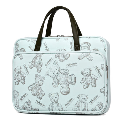 Sacs pour ordinateur portable pour femmes de haute qualité avec motif ours de dessin animé à la mode