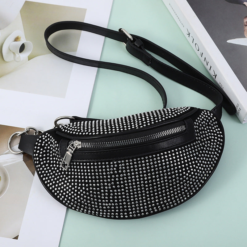 Women's Cool Luxury Rhinestone Fashion Chain Waist Packs